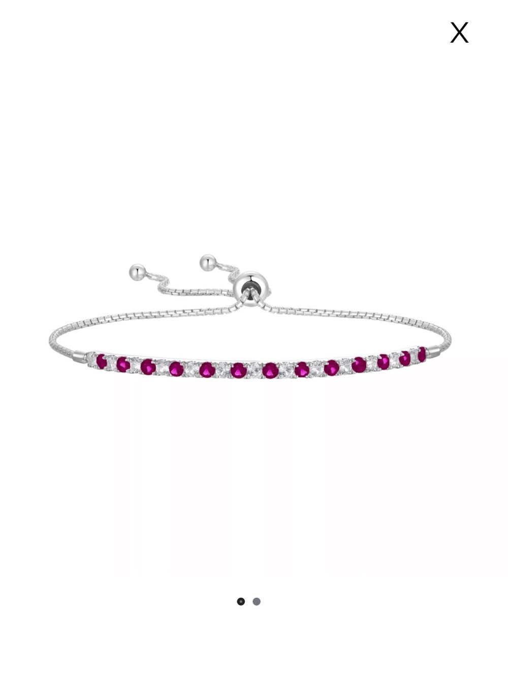 Ruby Tennis Bracelet